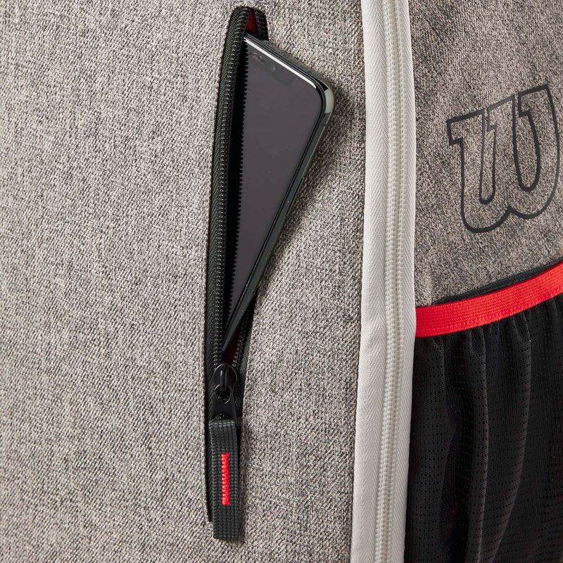 Plecak tenisowy Wilson Team heather grey 8