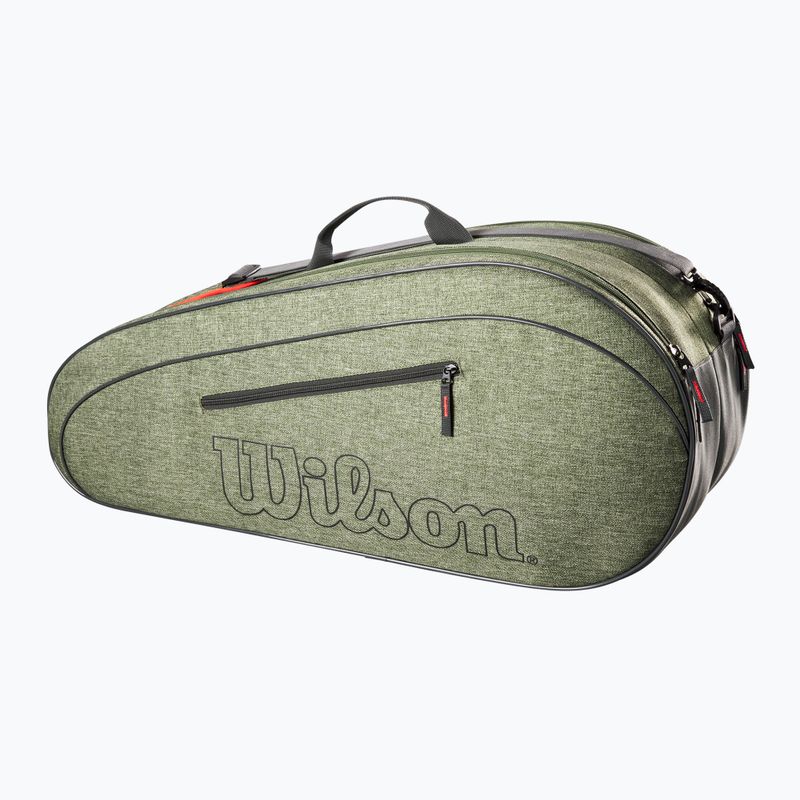 Torba tenisowa Wilson Team 6Pk heather green