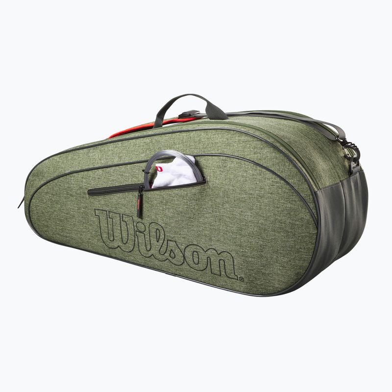 Torba tenisowa Wilson Team 6Pk heather green 3