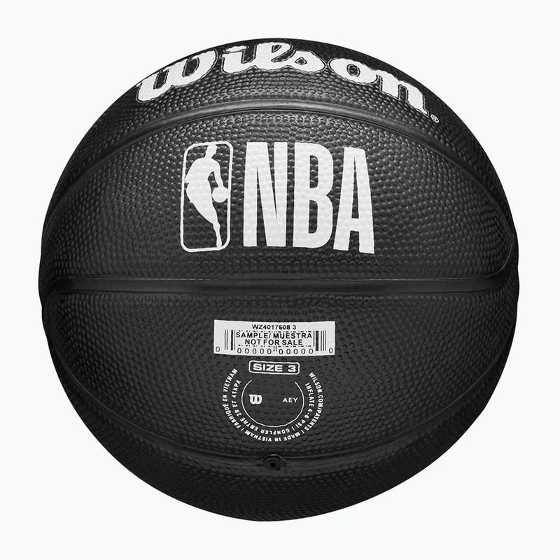 Piłka do koszykówki dziecięca Wilson NBA Team Tribute Mini Toronto Raptors black rozmiar 3 6