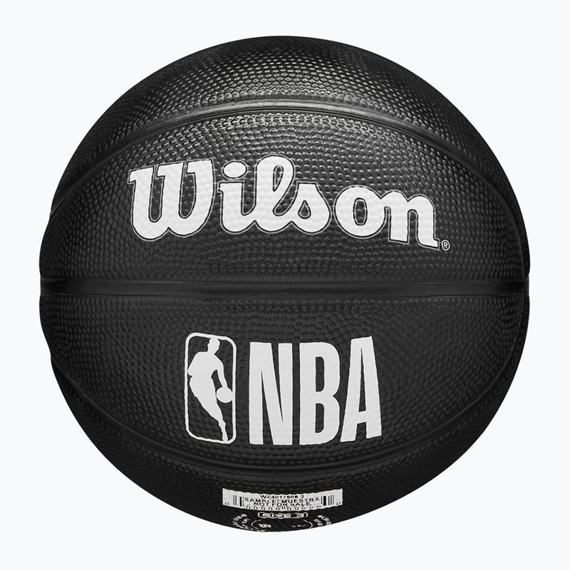 Piłka do koszykówki dziecięca Wilson NBA Team Tribute Mini Toronto Raptors black rozmiar 3 7