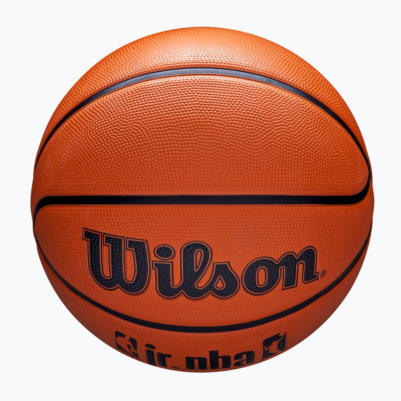 Piłka do koszykówki dziecięca Wilson NBA JR Drv Fam Logo brown rozmiar 5 4