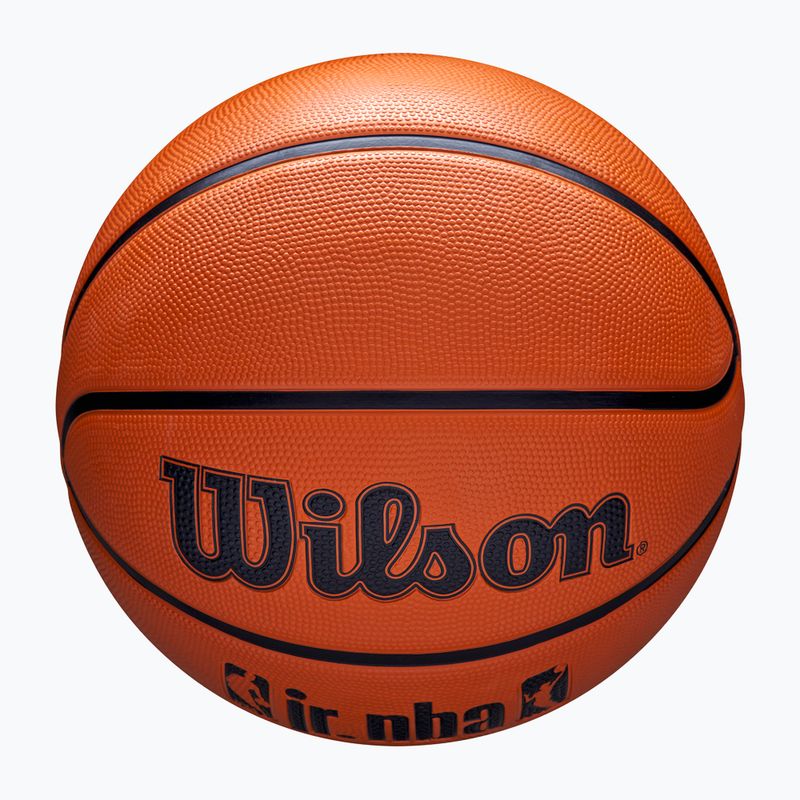 Piłka do koszykówki dziecięca Wilson NBA JR Drv Fam Logo brown rozmiar 4 4