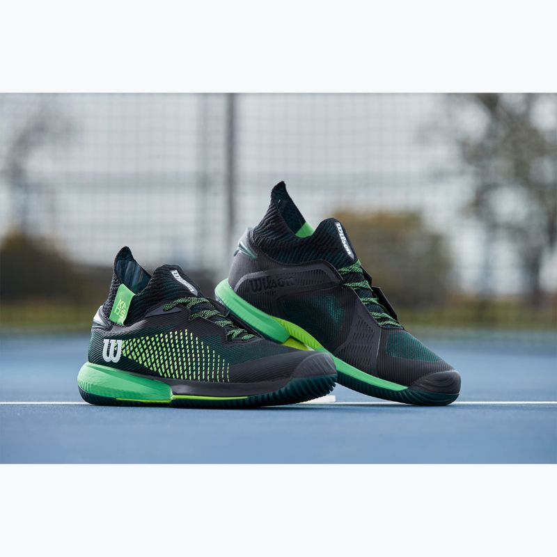 Buty do tenisa męskie Wilson Kaos Rapide STF black/green 7