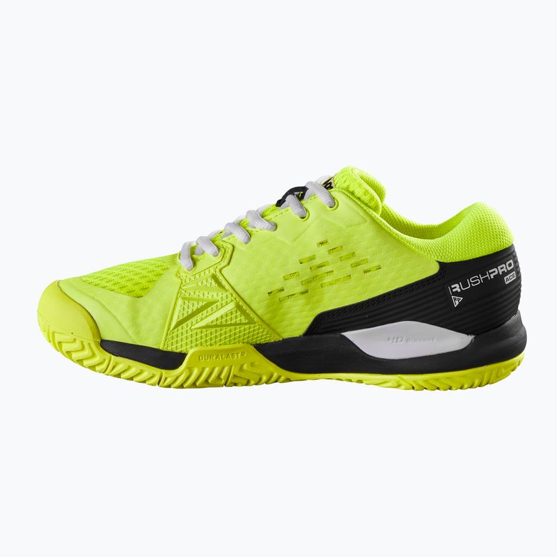 Buty do tenisa dziecięce Wilson Rush Pro Ace Safety Jr black/neon yellow 11