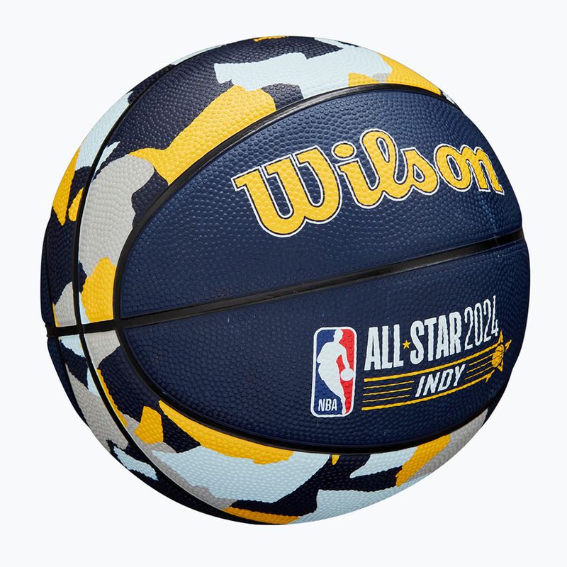 Piłka do koszykówki dziecięca Wilson 2024 NBA All Star Mini rozmiar 3 2