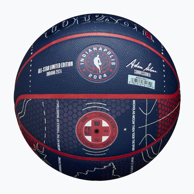 Piłka do koszykówki Wilson 2024 NBA All Star Collector rozmiar 7 5