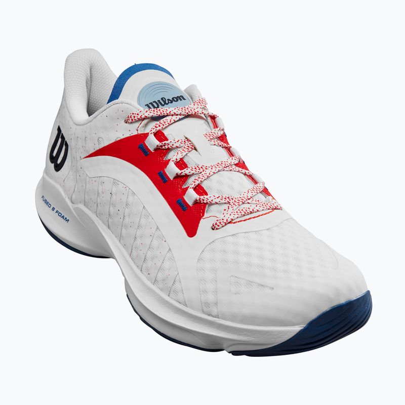 Buty do padla męskie Wilson Hurakn Pro white/wilson red/deja vu blue 8