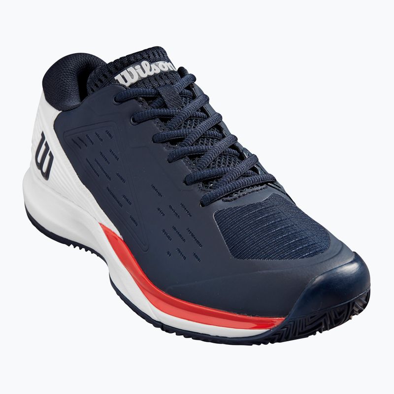 Buty do tenisa męskie Wilson Rush Pro Ace Clay navy blazer/white/infrared 8