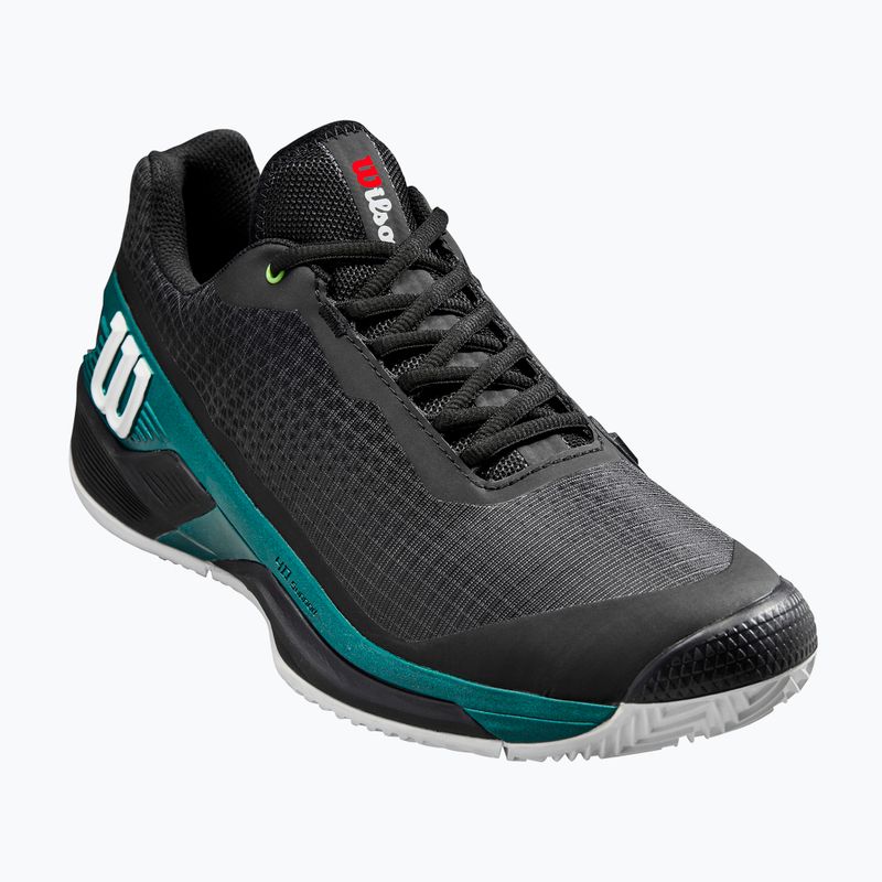 Buty do tenisa męskie Wilson Rush Pro 4.0 Blade Clay black/black/deep teal 8