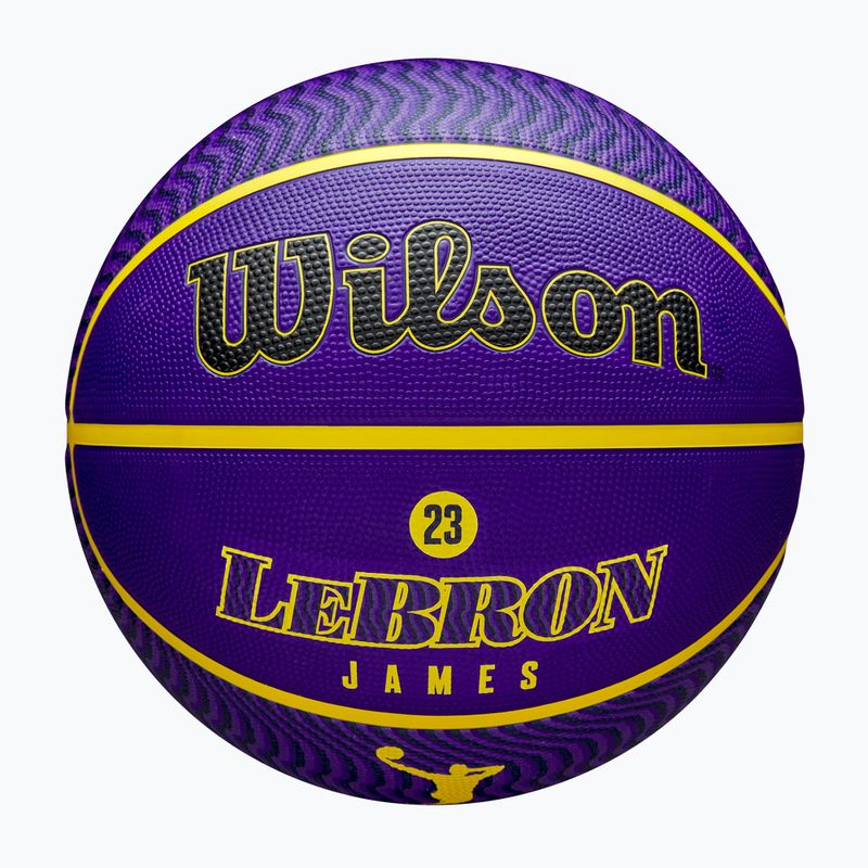 Piłka do koszykówki Wilson NBA Player Icon Outdoor Lebron blue rozmiar 7