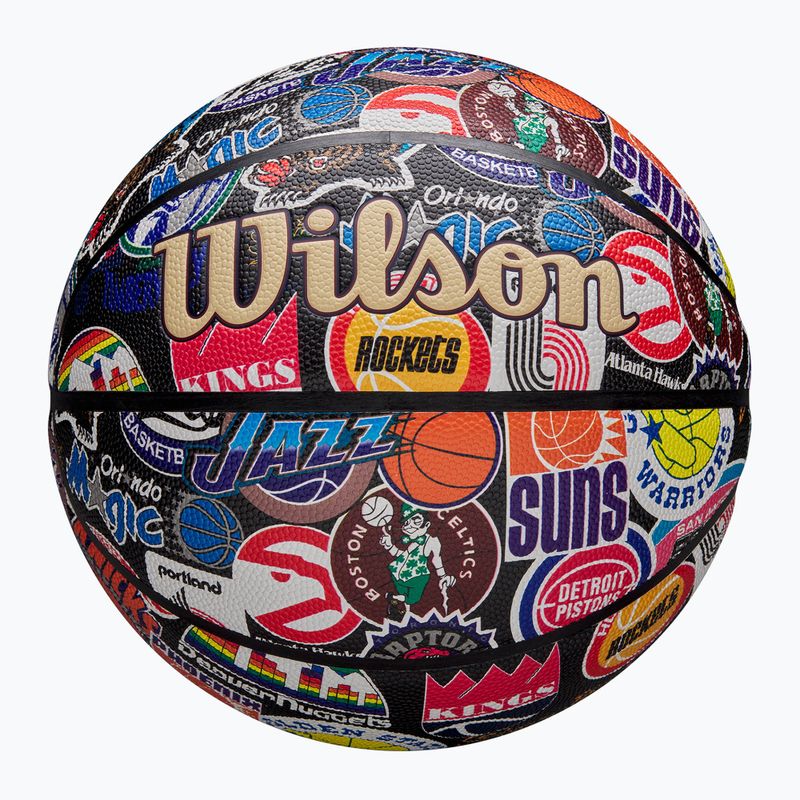 Piłka do koszykówki Wilson NBA All Team Retro multicolour rozmiar 7