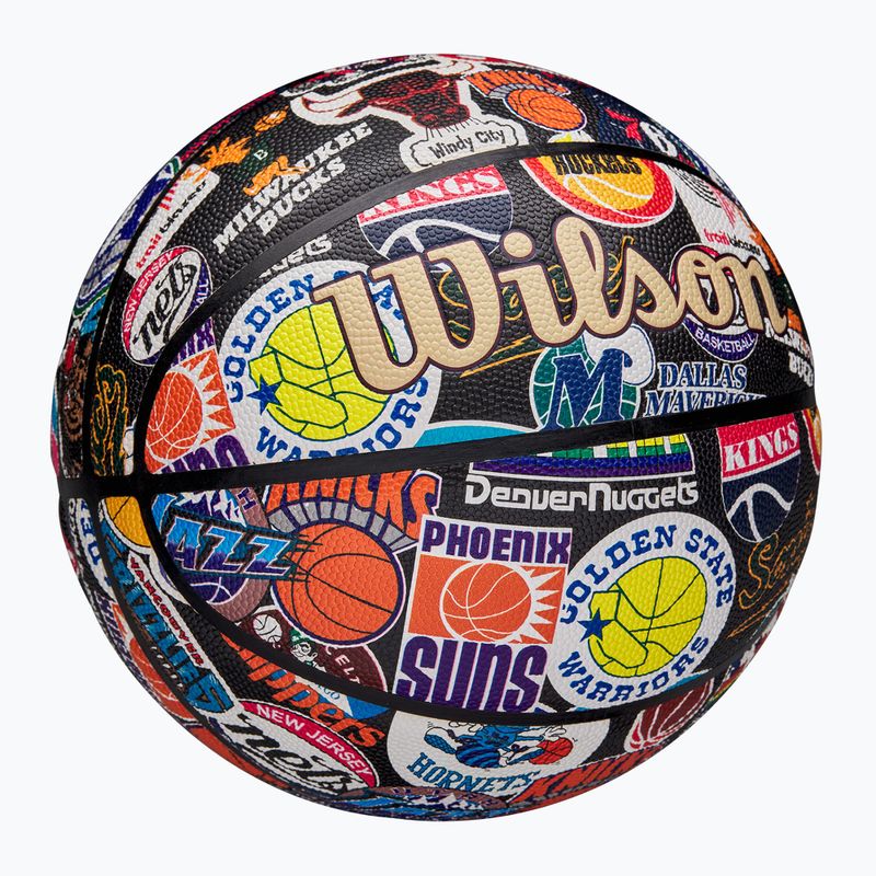 Piłka do koszykówki Wilson NBA All Team Retro multicolour rozmiar 7 2