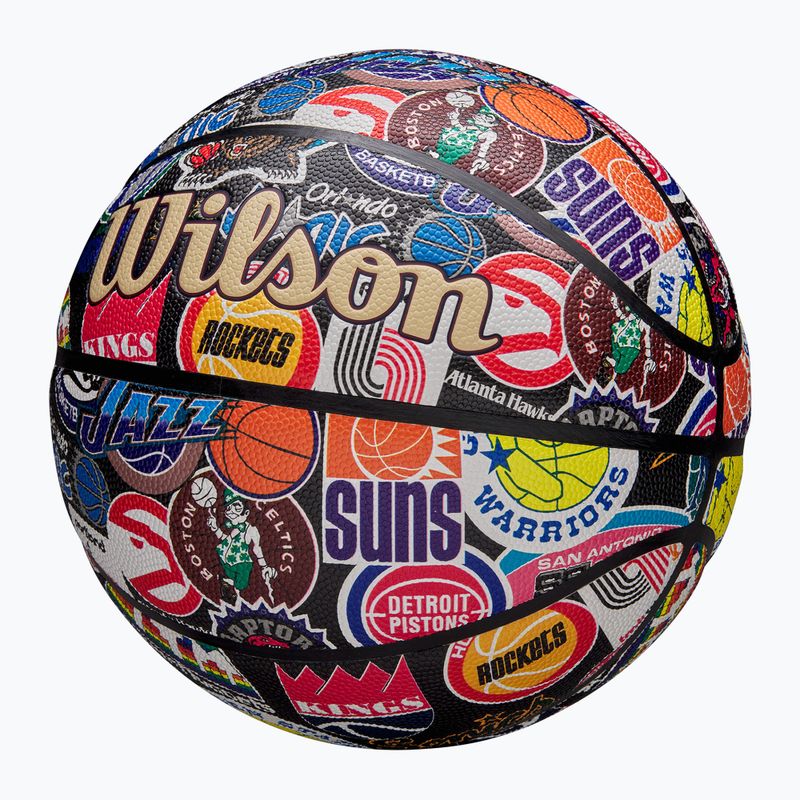 Piłka do koszykówki Wilson NBA All Team Retro multicolour rozmiar 7 3
