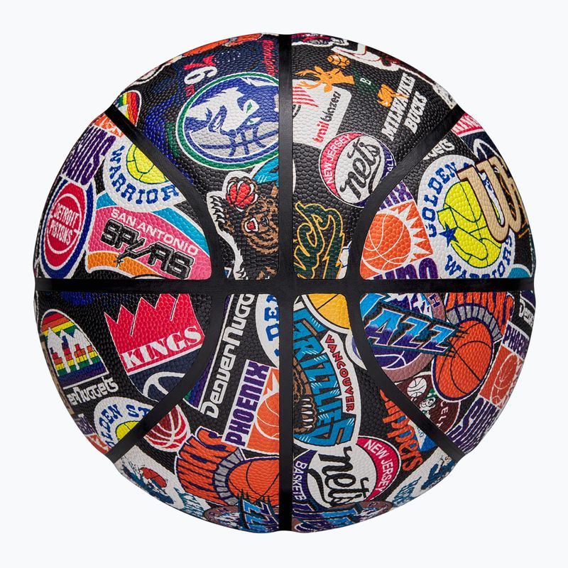 Piłka do koszykówki Wilson NBA All Team Retro multicolour rozmiar 7 4