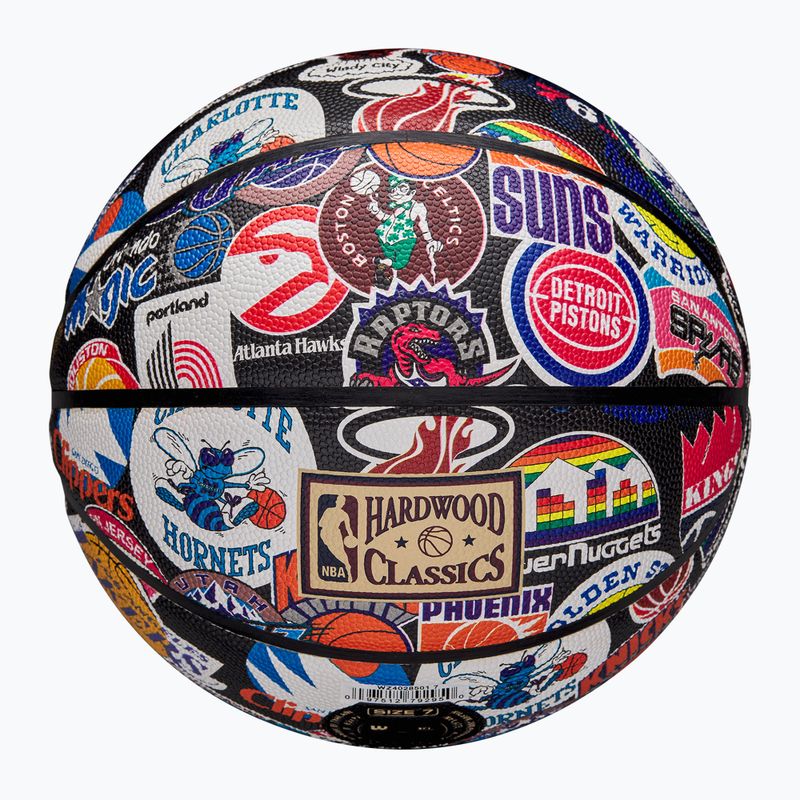 Piłka do koszykówki Wilson NBA All Team Retro multicolour rozmiar 7 7