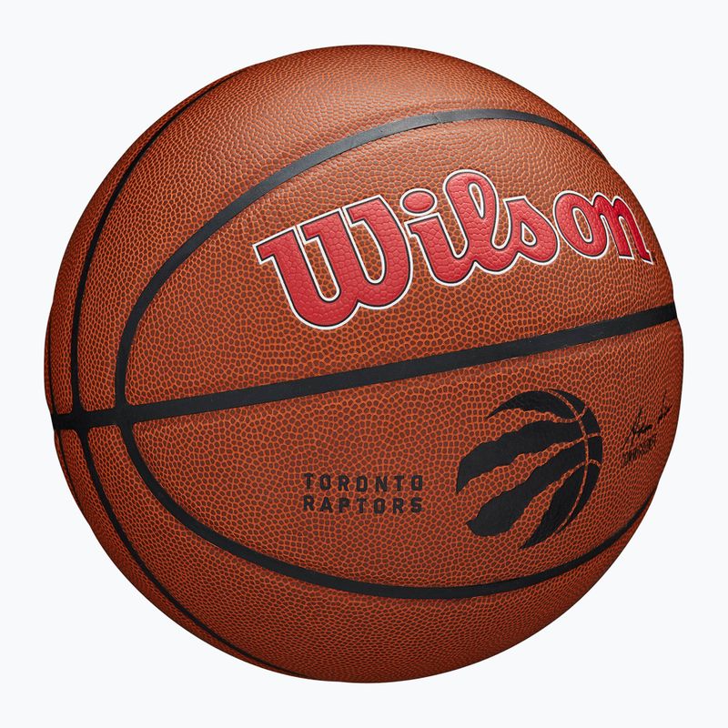 Piłka do koszykówki Wilson NBA Team Alliance Toronto Raptors brown rozmiar 7 2