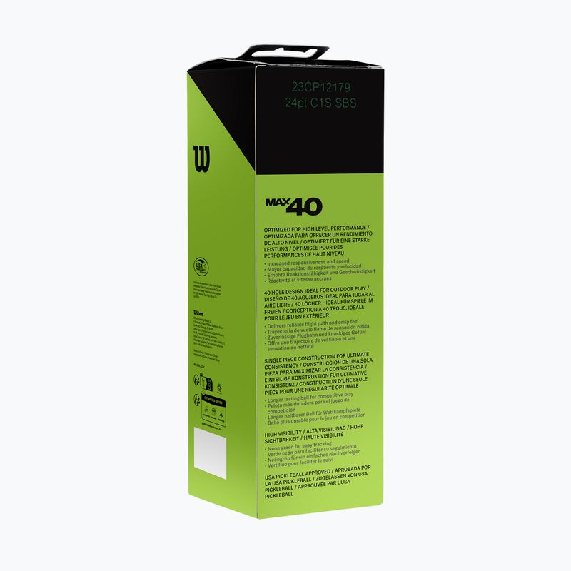 Piłki do pickleball Wilson Max 40 Outdoor Pickleball 3B 3 szt. green 6
