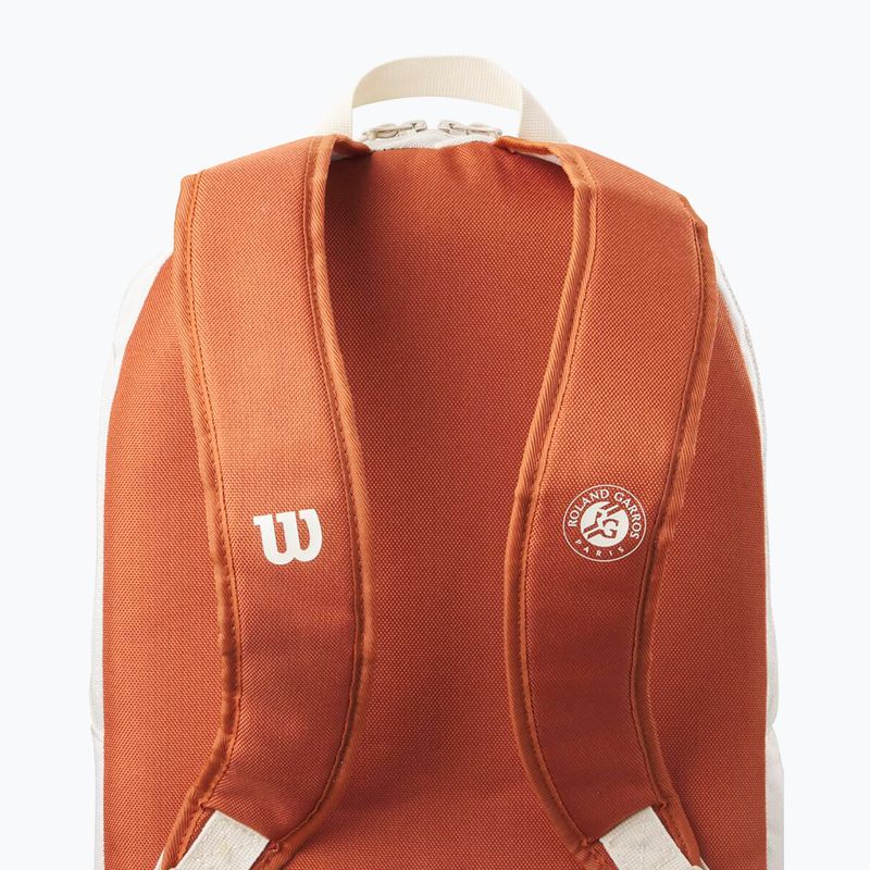 Plecak tenisowy Wilson Roland Garros Team 2025 cream/ clay 3