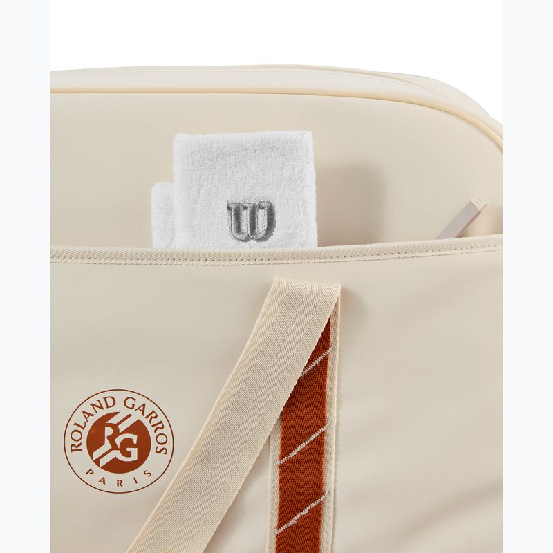 Torba tenisowa Wilson Roland Garros Small Duffel 2025 cream/ clay 6