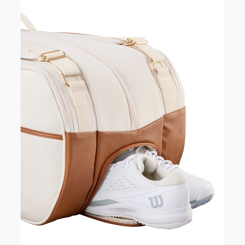 Torba tenisowa Wilson Roger Federer Lawn Tournament 15Pk cream 4