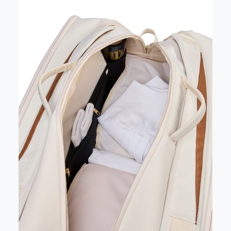 Torba tenisowa Wilson Roger Federer Lawn Tournament 15Pk cream 6