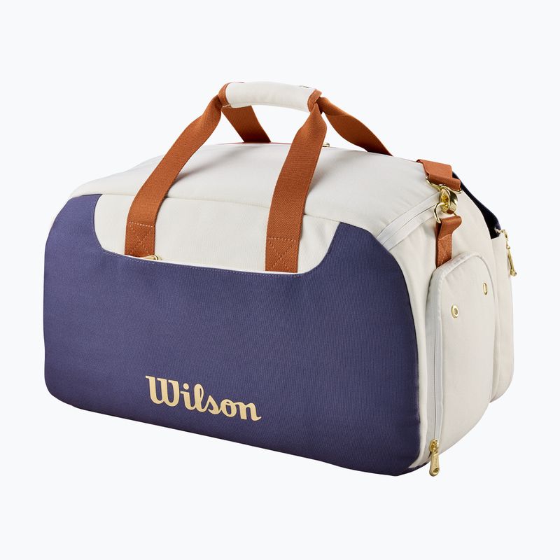 Torba tenisowa Wilson Heritage Small Duffel cream/clay/navy 2