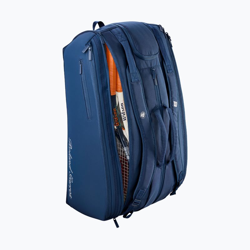 Torba tenisowa Wilson Roland Garros Session De Soiree Super Tour 15Pk 2026 navy/clay 4