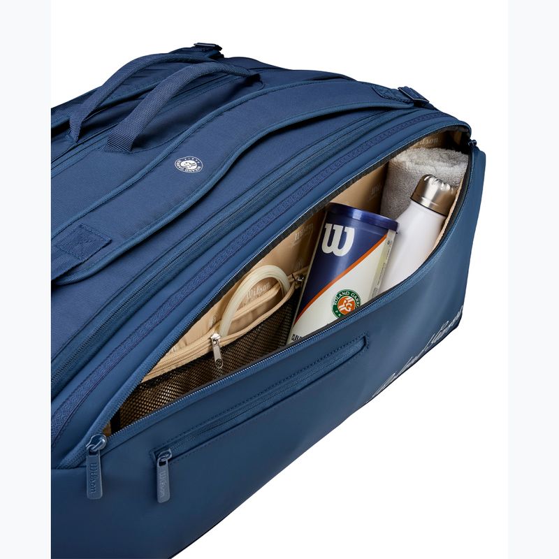 Torba tenisowa Wilson Roland Garros Session De Soiree Super Tour 15Pk 2026 navy/clay 7