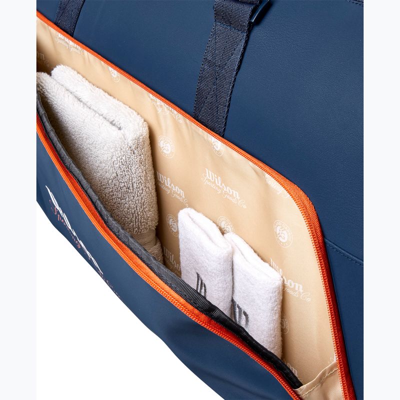 Torba tenisowa Wilson Roland Garros Session De Soiree Large Duffel 2026 navy/clay 7