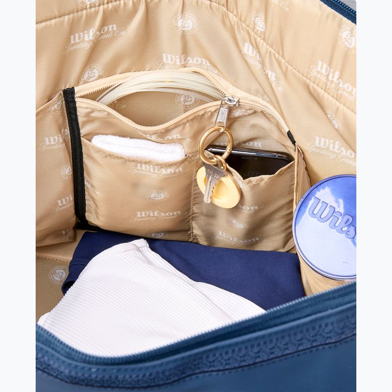 Torba tenisowa Wilson Roland Garros Session De Soiree Large Duffel 2026 navy/clay 8