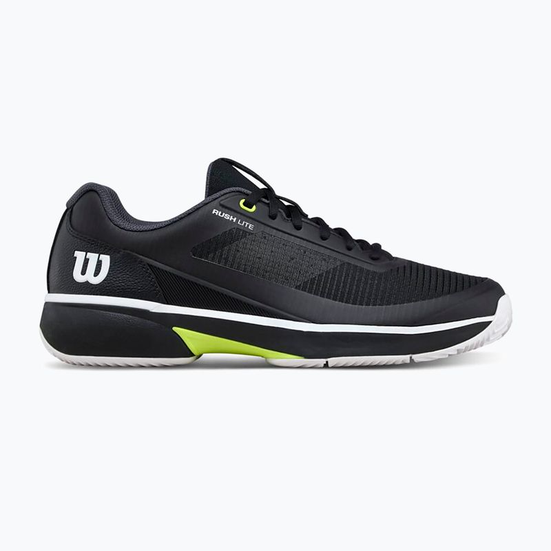 Buty do tenisa męskie Wilson Rush Lite 5 Clay black/white/safety yellow 8