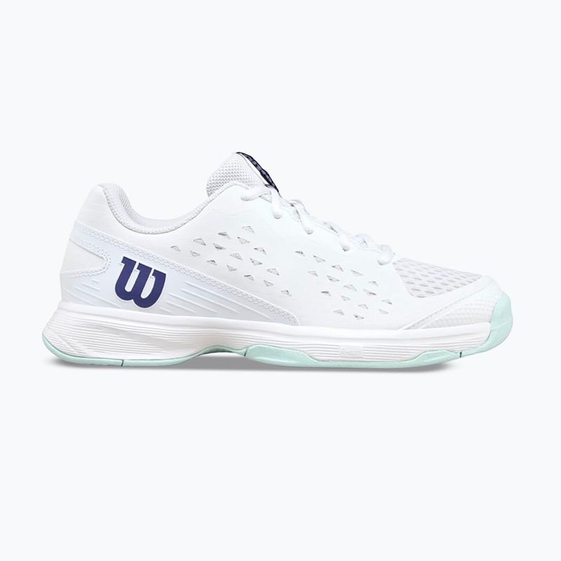Buty do tenisa dzecięce Wilson Rush Pro Ace L Jr white/bay/skip blue 8