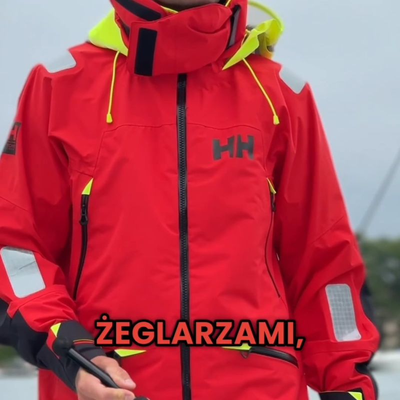 Kurtka żeglarska męska Helly Hansen Aegir Race 2.0 alert red 14