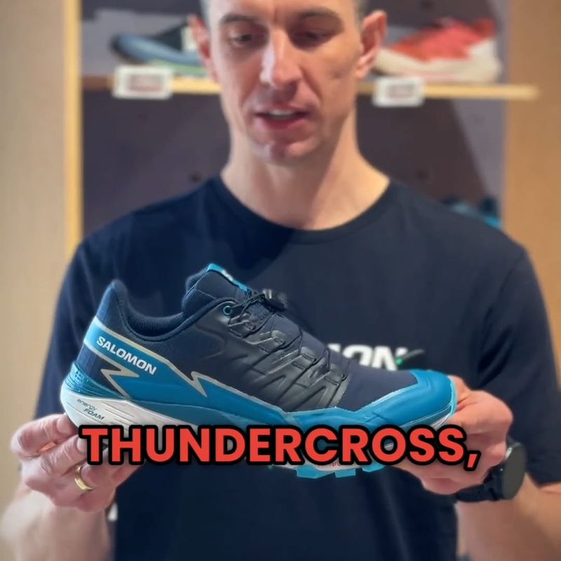 Buty do biegania męskie Salomon Thundercross carbon/tahitian tide/peacock blue 14