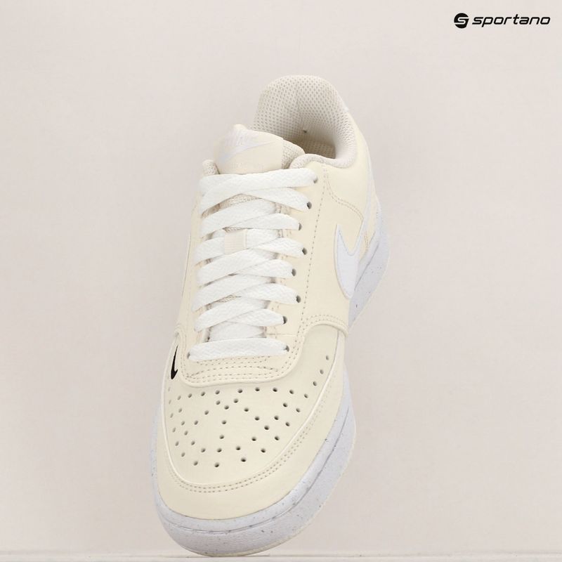 Buty damskie Nike Court Vision Low Next Nature white/black/pale ivory 9