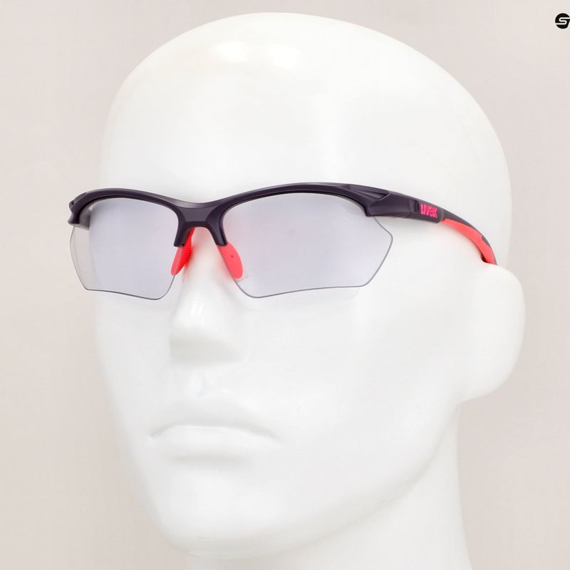 Okulary przeciwsłoneczne UVEX Sportstyle 802 Small V  purple pink matt/smoke 7