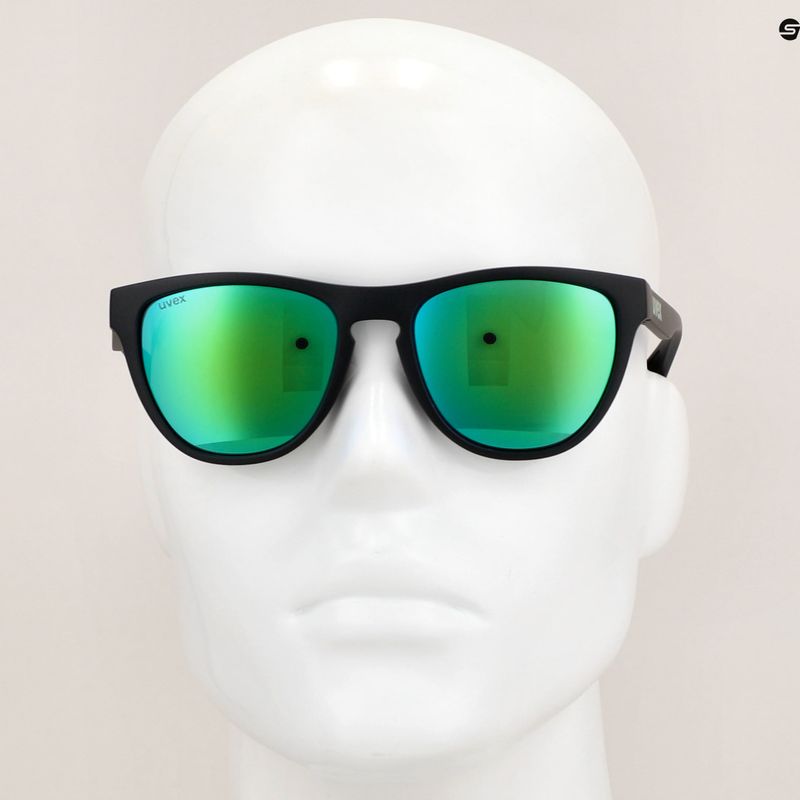 Okulary przeciwsłoneczne UVEX Esntl Spirit black matt/mirror green 6