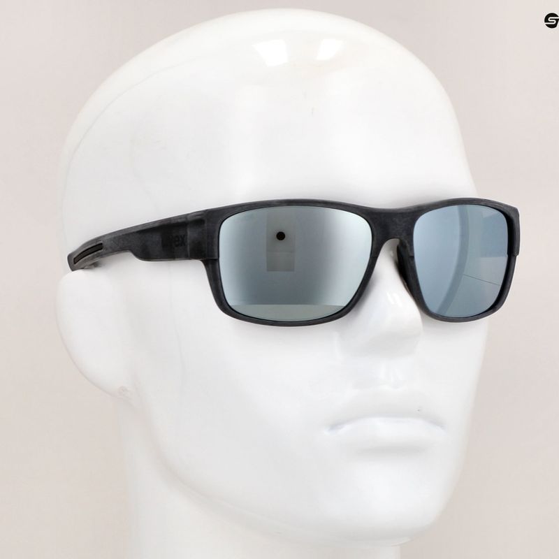 Okulary przeciwsłoneczne UVEX Esntl Urban black matt/mirror silver 6