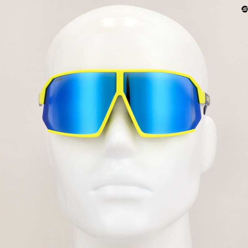 Okulary przeciwsłoneczne UVEX Sportstyle 237 yellow blue matt/mirror blue 7