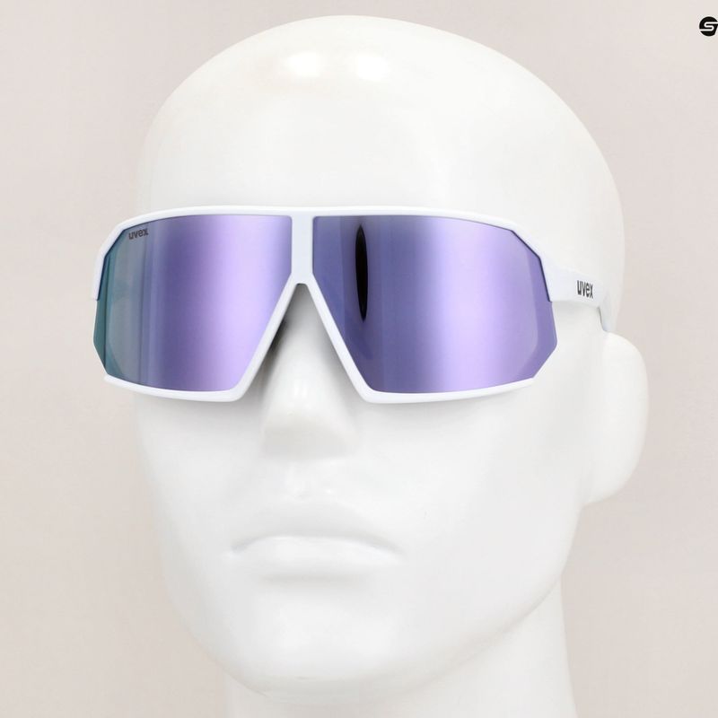 Okulary przeciwsłoneczne UVEX Sportstyle 237 white matt/mirror lavender 7