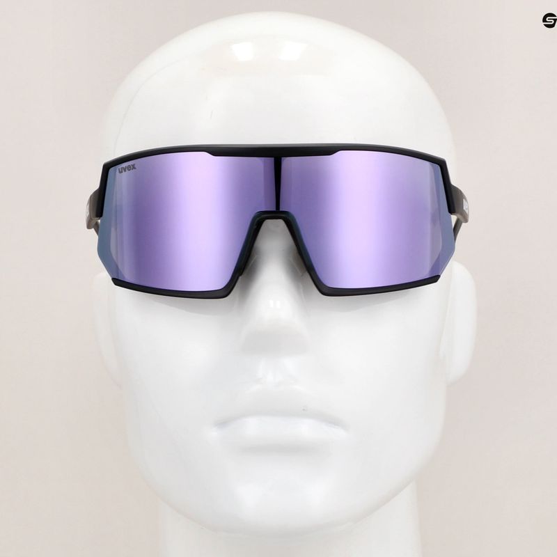 Okulary przeciwsłoneczne UVEX Sportstyle 235 black matt/mirror lavender 7