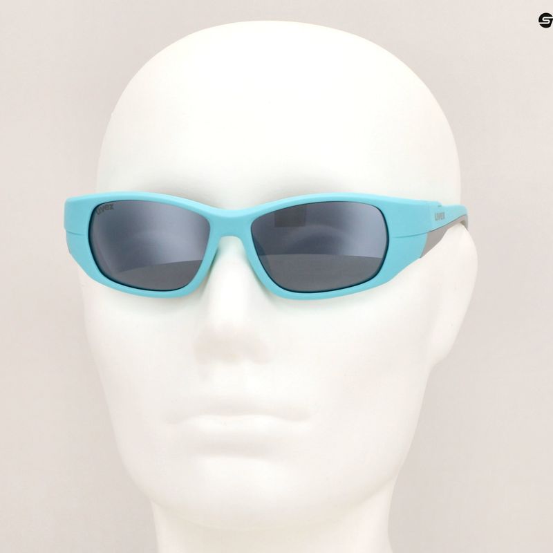 Okulary przeciwsłoneczne dziecięce UVEX Sportstyle 514 lightblue matt/mirror silver 6