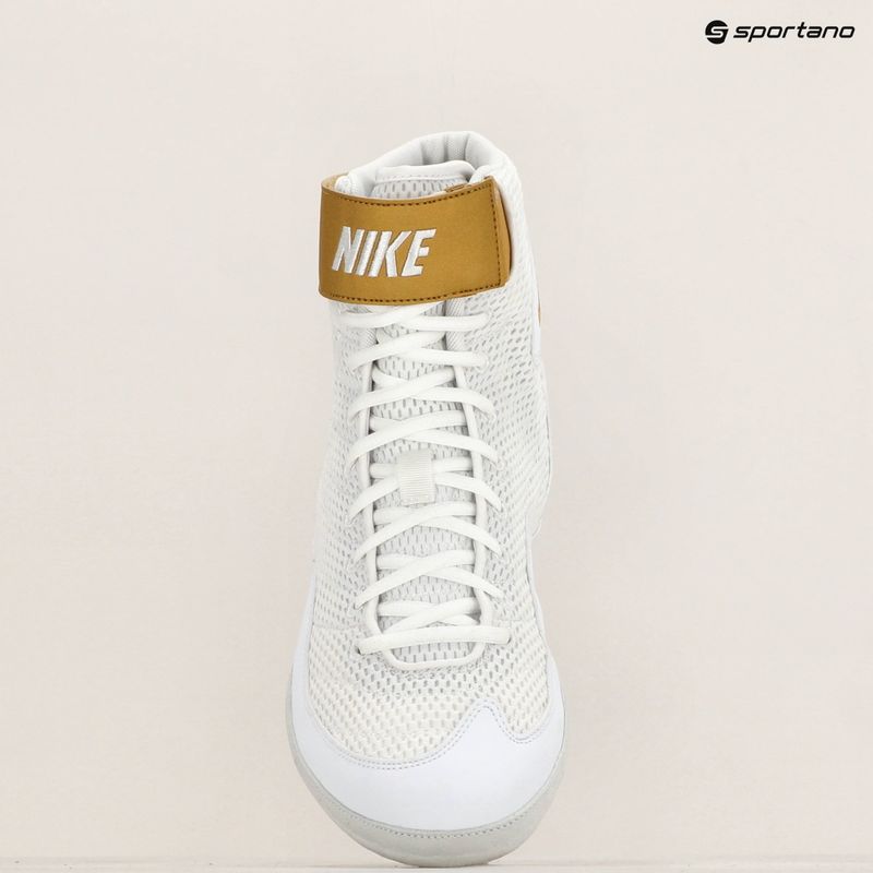 Buty zapaśnicze męskie Nike Inflict 3 white/metallic gold 9