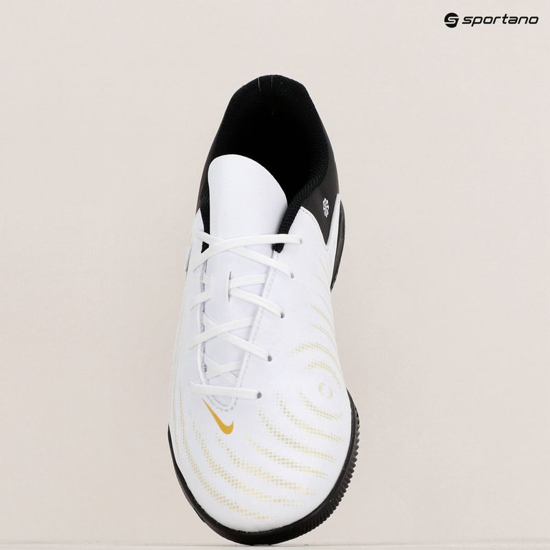 Buty piłkarskie dziecięce Nike Phantom GX II Club IC white/metallic gold coin/black 9