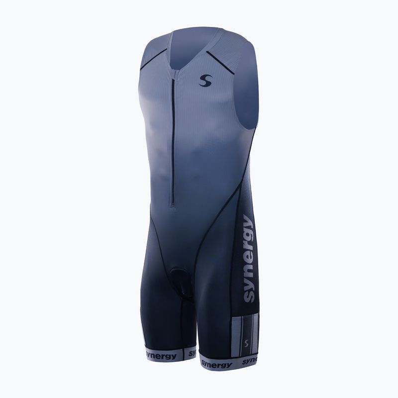 Kombinezon triathlonowy męski Synergy Elite Sleeveless Trisuit smoke gray