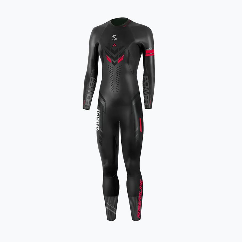Pianka triathlonowa damska Synergy Adrenaline Full Sleeve 5 mm black/red