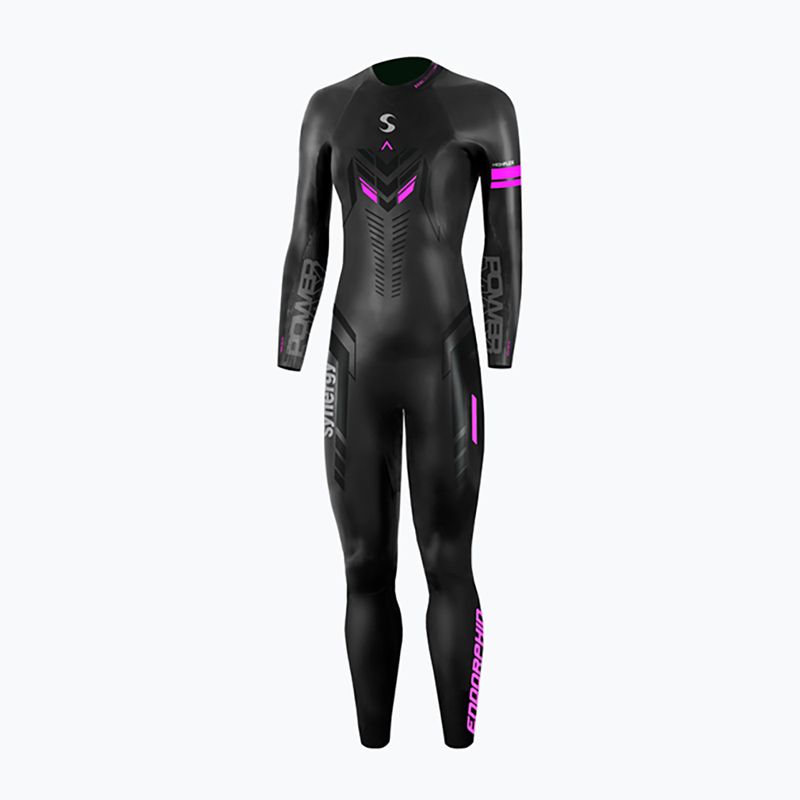 Pianka triathlonowa damska Synergy Endorphin Full Sleeve 5/3 mm black/pink