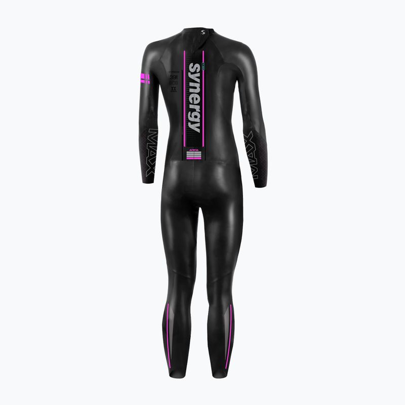 Pianka triathlonowa damska Synergy Endorphin Full Sleeve 5/3 mm black/pink 2