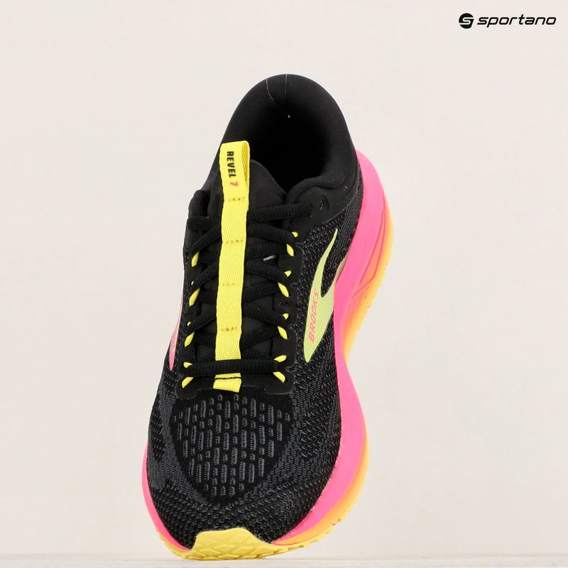 Buty do biegania damskie Brooks Revel 7 black/pink/lemon tonic 18